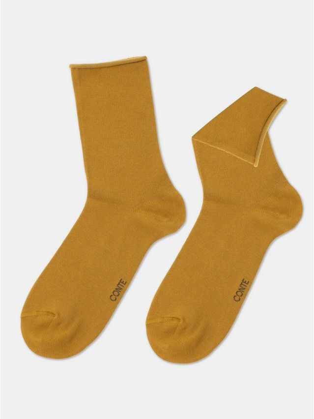Skarpetki damskie bawełniane COMFORT (bez ściągacza),r. 36-37, 000 musztardowy - 3
