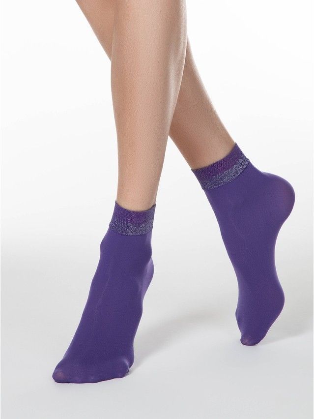 Skarpetki CONTE ELEGANT FANTASY, r.36-39 silver-violet - 1
