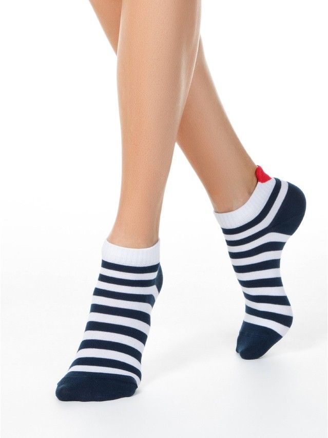 Skarpetki damskie CONTE ELEGANT ACTIVE, r.36-37, 223 biało-granatowy - 5