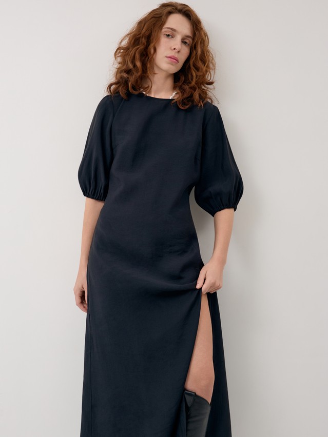 Платье жен. C LPL 3426, р.170-84-90, black - 3