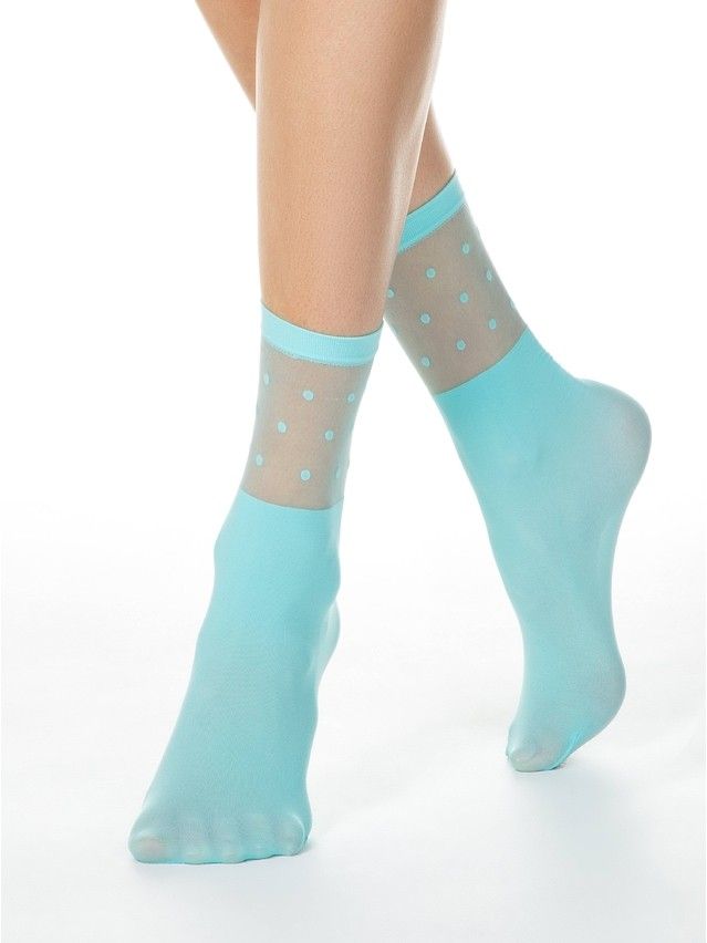 Skarpetki FANTASY 19C-29SP, r. 36-39, turquoise - 1