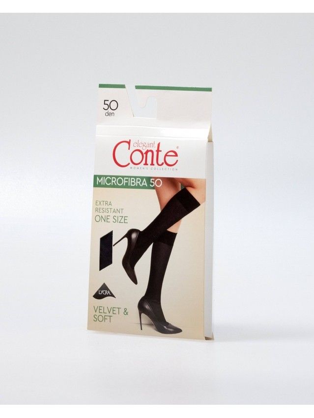 Podkolanówki CONTE ELEGANT MICROFIBRA 50 (koperta),r.36-39, natural - 4