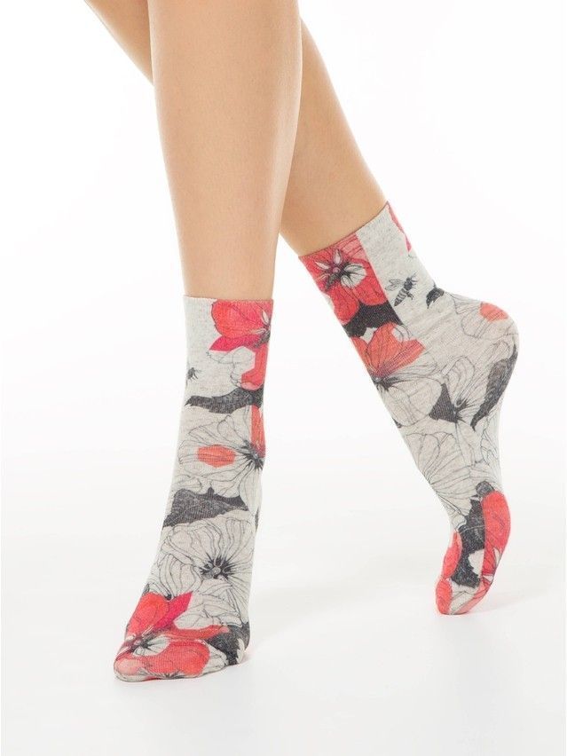 Skarpetki damskie CONTE ELEGANT FANTASY, r.36-39, 256 beżowy - 1
