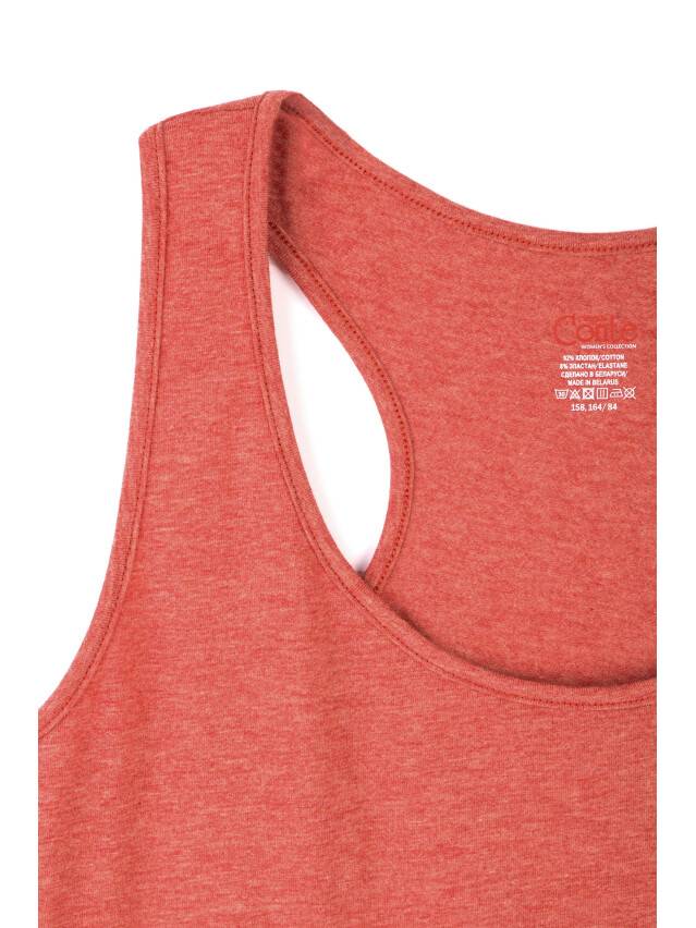 Koszulka damska BASIC LM 646, r. 158,164-100, czerwony melanż - 5