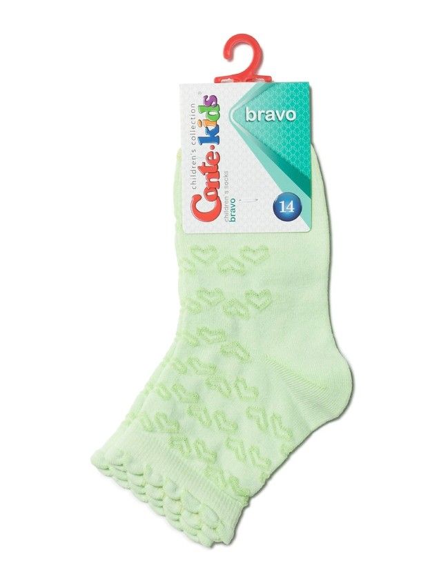 Skarpety dziecięce BRAVO 14С-13СП, r. 21-23, 184 seledynowy - 2