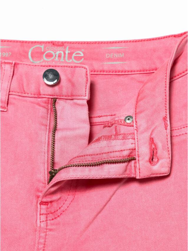 Jeansy skinny z wysokim stanem CON-236, r.170-102, washed candy pink - 7