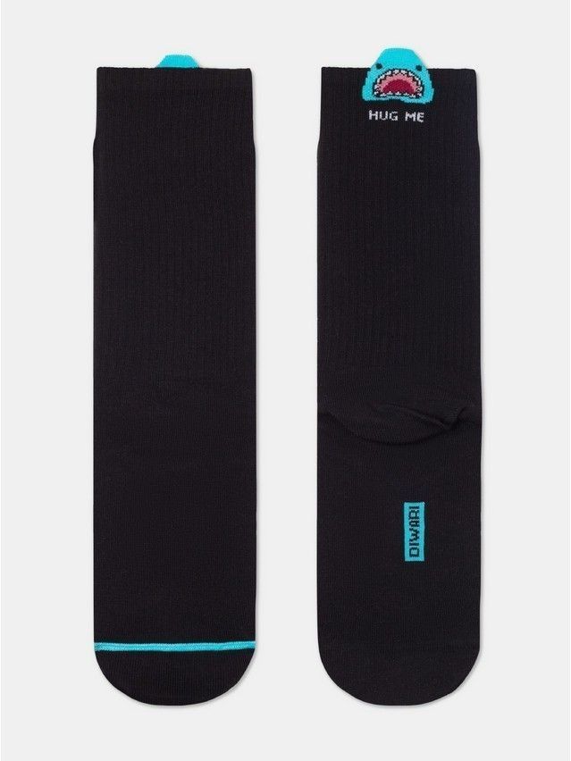 Носки мужские DW ACTIVE (удлиненные) 23С-141СП, р.25, 978 черный - 1