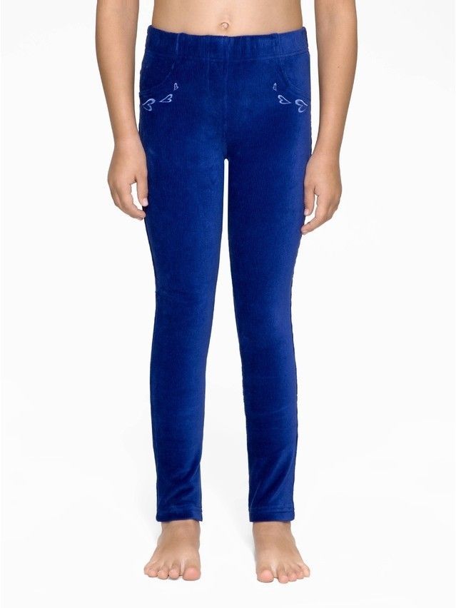 Legginsy dla dziewczynek AVRORA, r.110,116-56, blue - 2