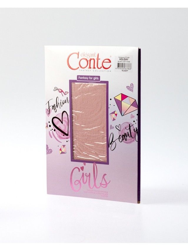 Rajstopy dziecięce CONTE ELEGANT HOLIDAY, r.104-110, dusty rose - 4