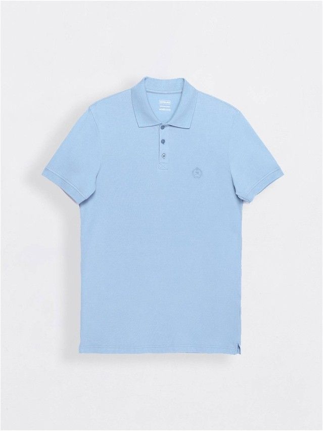 Męska koszulka polo MD 415, r.170,176-100, szaroniebieski - 1