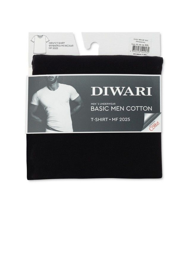 Bluza męska DW BASIC MEN MF 2025 (paczka),rozm. 170,176-100, kolor czarny - 8