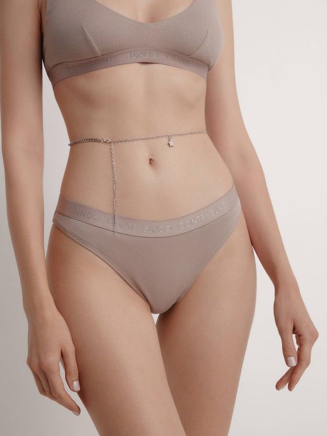 Majtki damskie CE TIE DYE RIB LBR 1917, r.90/XS, cappuccino - 1