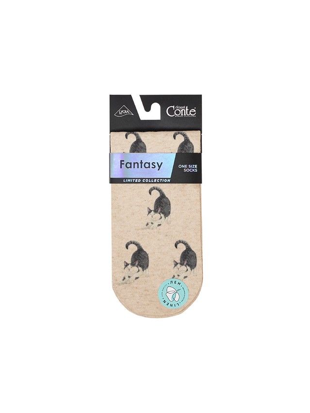 Skarpetki damskie CONTE ELEGANT FANTASY, r.36-38, 741 beżowy - 4