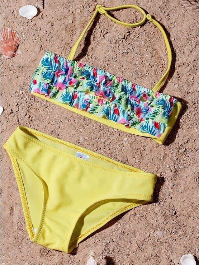Strój kąpielowy CONTE ELEGANT SUMMER, r.110,116-56, yellow tropic - 2