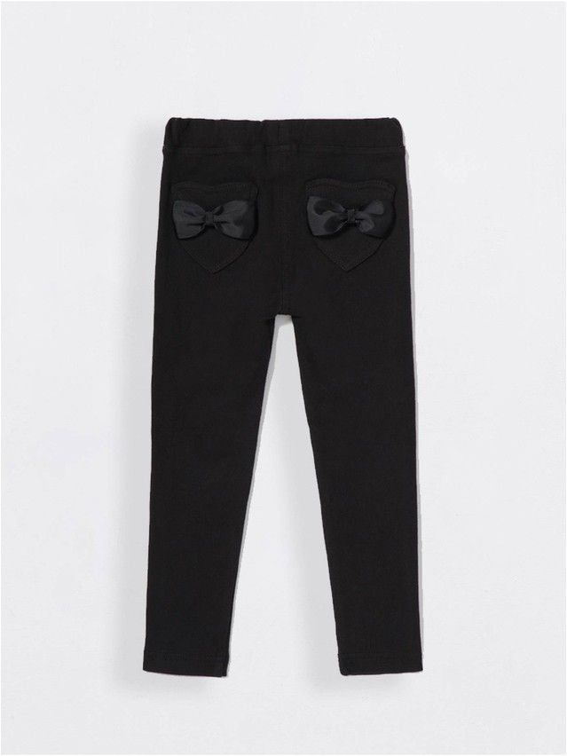 Legginsy dla dziewczynek CONTE ELEGANT BABY BOW, r.110,116-56, nero - 1