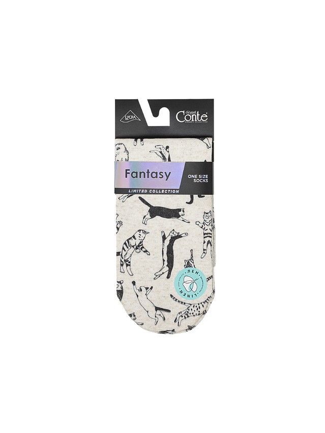 Skarpetki damskie CONTE ELEGANT FANTASY, r.36-38, 726 beżowy - 4