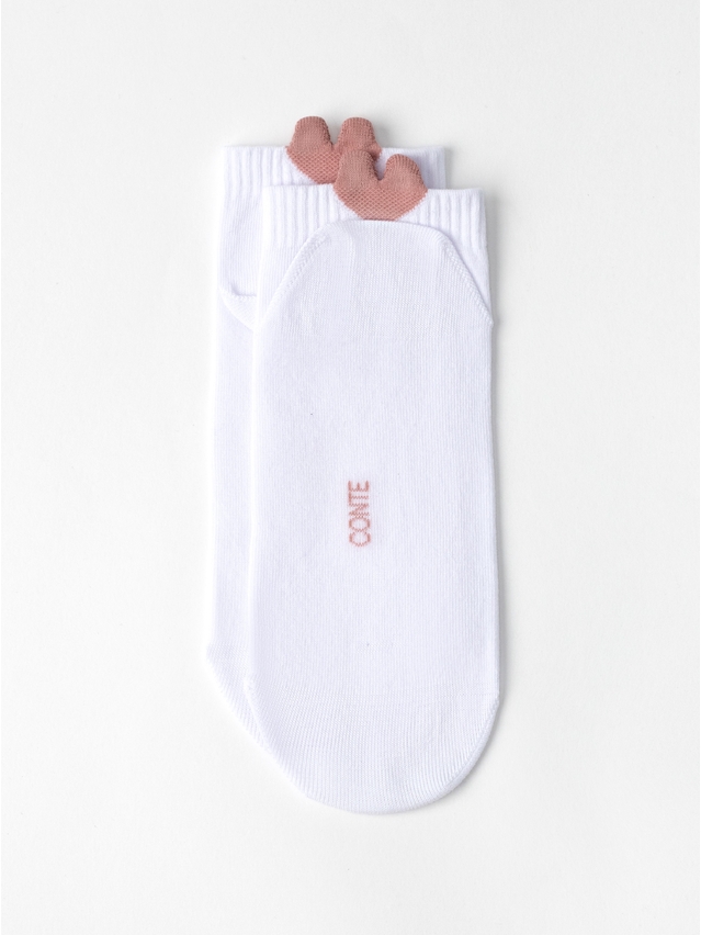 Skarpetki damskie CE ACTIVE, r.36-38, 221 biały-brudny róż - 3