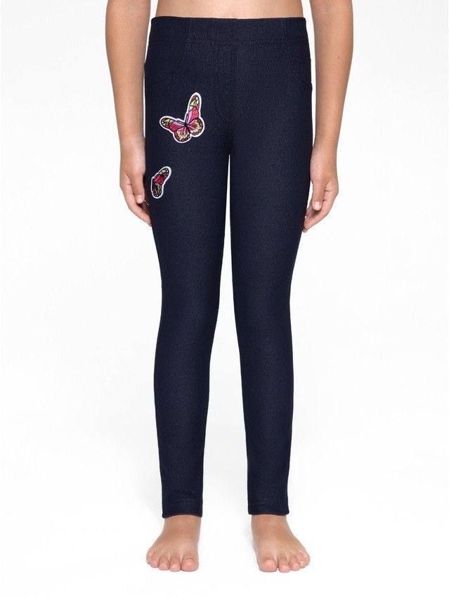 Legginsy dla dziewczynek CONTE ELEGANT BUTTERFLY, r.122,128-64, marino - 3