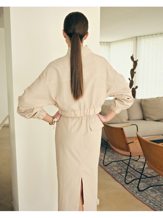 Жакет женский CE LJ 3104, р.170-88-94, beige - 3