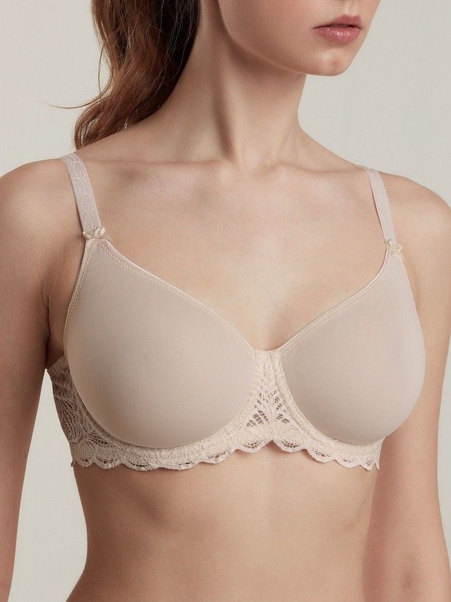 Biustonosz CONTE ELEGANT AURA RB6045, r.70D, srebna piwonia - 2