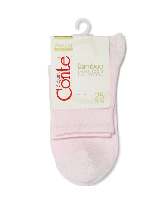 Skarpety damskie BAMBOO, r. 36-37, 000 jasnoróżowy - 3
