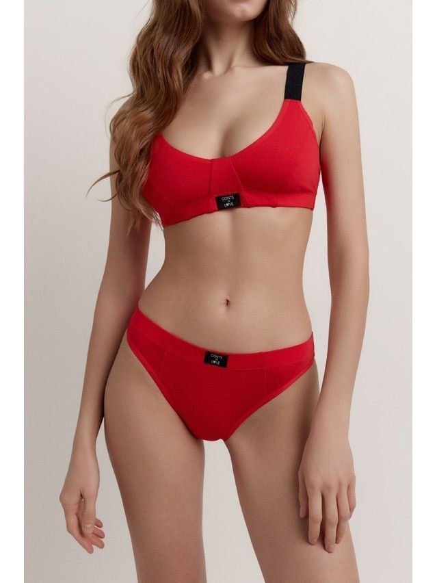 Bustier damski CONTE ELEGANT COTTON LOVE LBE 2530, r.170-84/XS, czerwony - 7