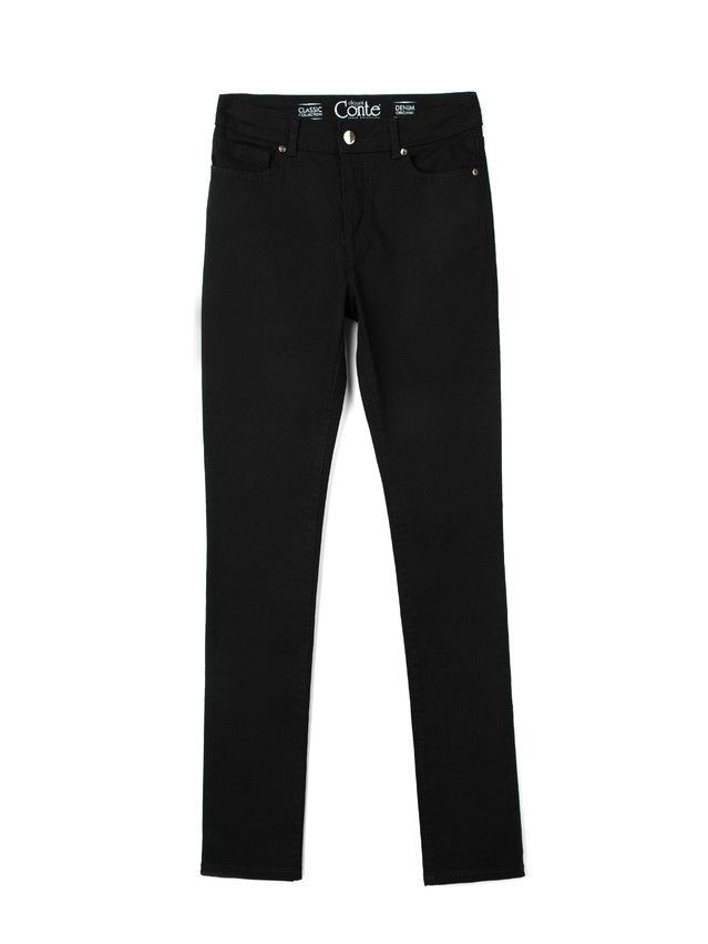 Spodnie denim CONTE ELEGANT CON-43B, r.170-102, czarny - 3