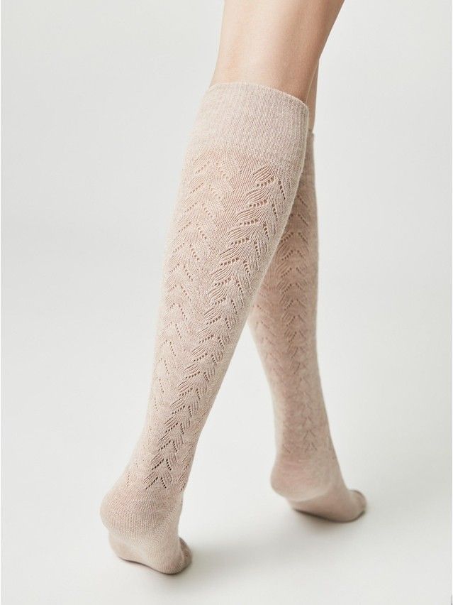 Podkolanówki damskie CONTE ELEGANT CLASSIC, r.36-39, 010 biały - 3