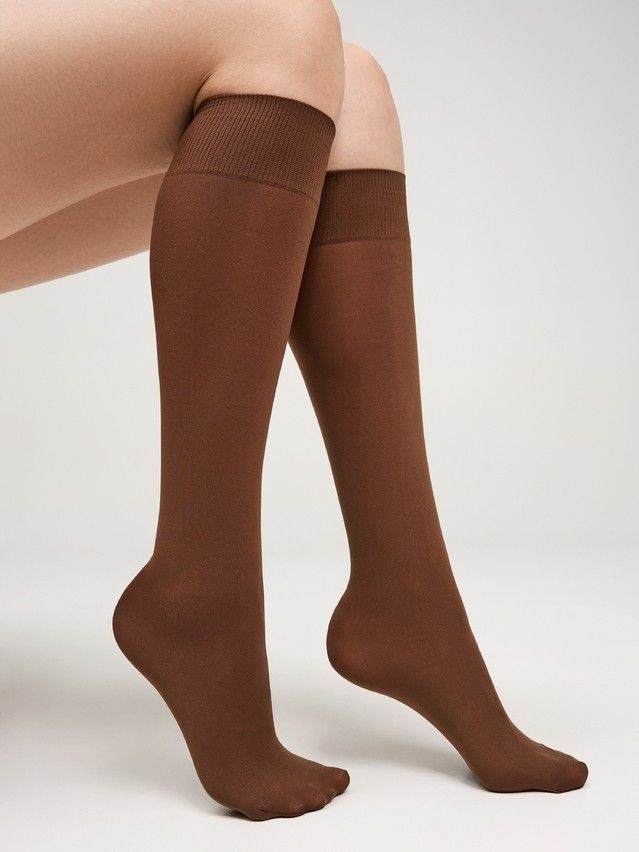 Podkolanówki CONTE ELEGANT MICROFIBRA 50 (koperta),r.36-39, mocca - 1