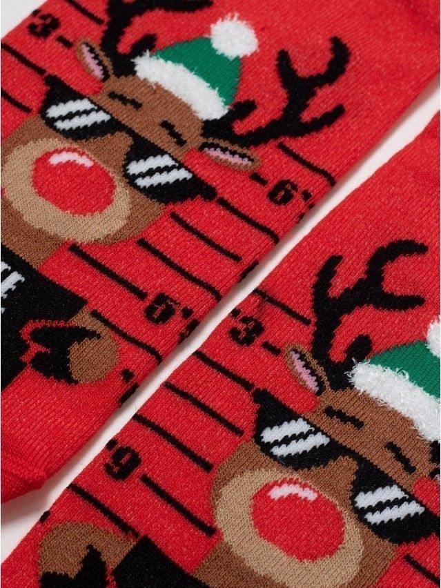 Skarpetki męskie DiWaRi NEW YEAR, r.42-25, 551 czerwony - 2