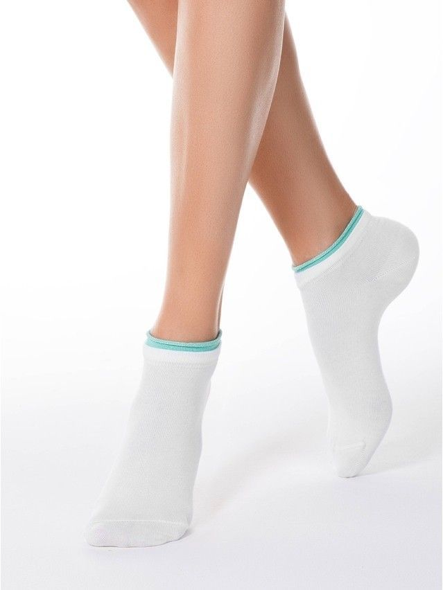 Skarpety damskie CONTE ELEGANT ACTIVE, r. 36-37, 035 ciemnoniebieski-pomarańczowy - 1