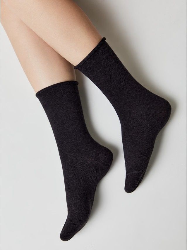 Skarpetki damskie bawełniane COMFORT (bez ściągacza) 19С-101СП, r. 36-37, 000 czarny - 5