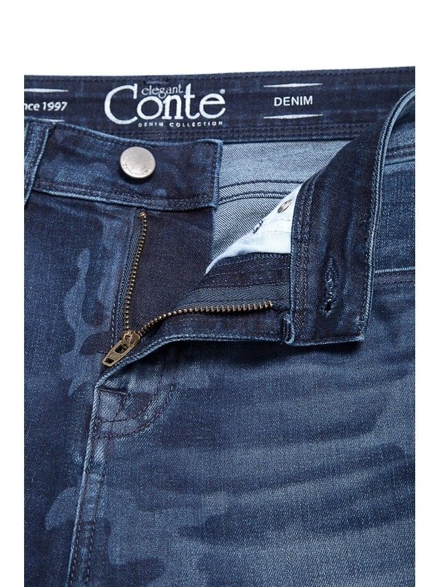 Spodnie dżinsowe CONTE ELEGANT CON-93, r.170-102, ciemnoniebieski - 6