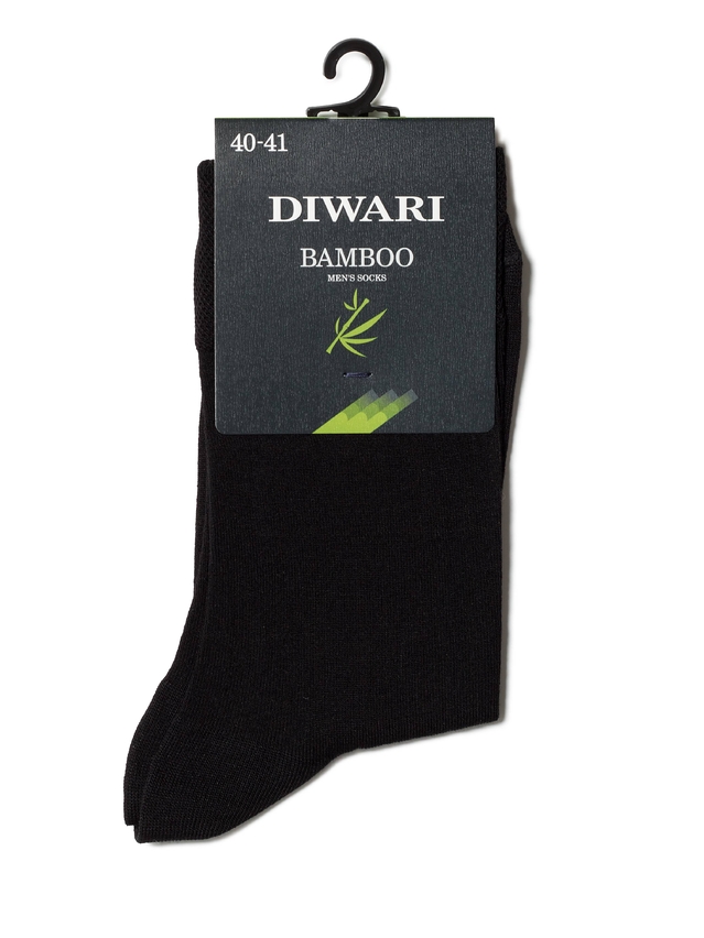 Skarpety męskie DiWaRi BAMBOO, r. 40-41, 000 czarny - 2