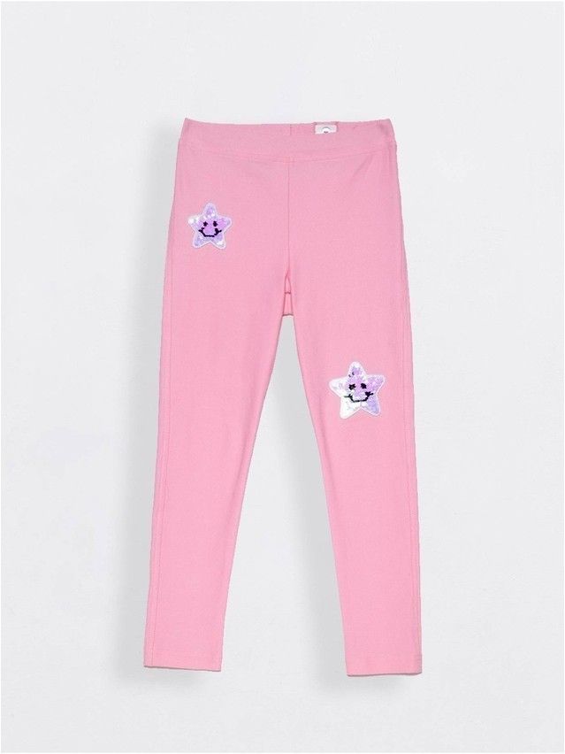 Legginsy dla dziewczynek CONTE ELEGANT MINI COSMO, r.104,110-56, camelia rose - 1
