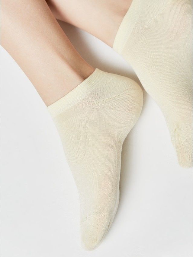 Skarpety damskie wiskozowe ACTIVE (ultrakrótkie, tencel) 15С-77СP, r.23, 079 kremowy - 4