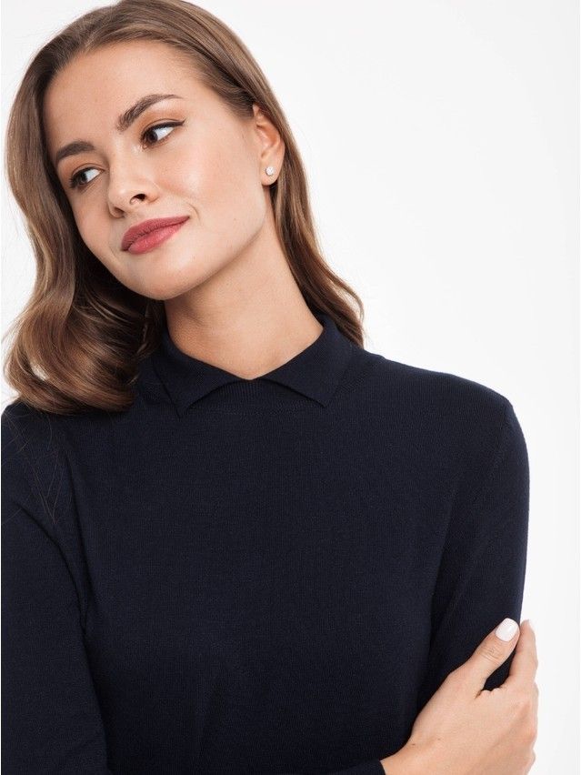 Sweter damski CONTE ELEGANT LDK024, r.158,164-84, granatowy - 3