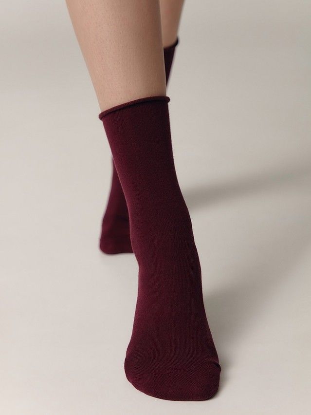 Skarpetki damskie bawełniane COMFORT (bez ściągacza),r. 36-37, 000 jasnofioletowy - 1