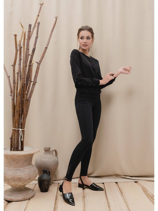 Sweter CONTE ELEGANT LD 887, s.170-100, czarny - 1