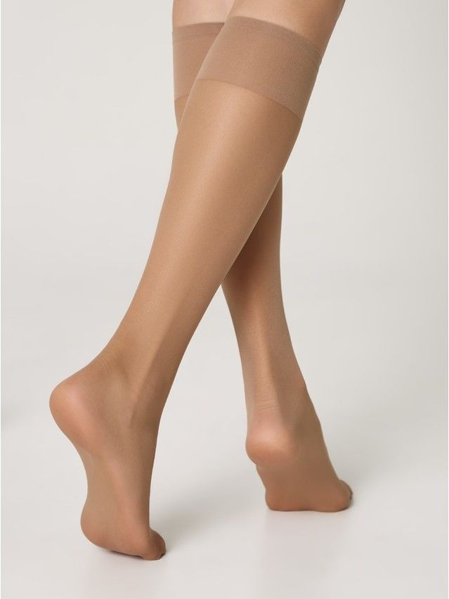 Podkolanówki damskie CONTE ELEGANT SOLO 40 (2 pary) (box),r.23-25, bronz - 2