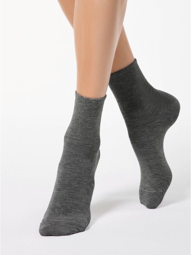 Skarpetki damskie COMFORT, wiskoza (angora) 14С-114СP, r. 36-37, 000 ciemnoszary - 1