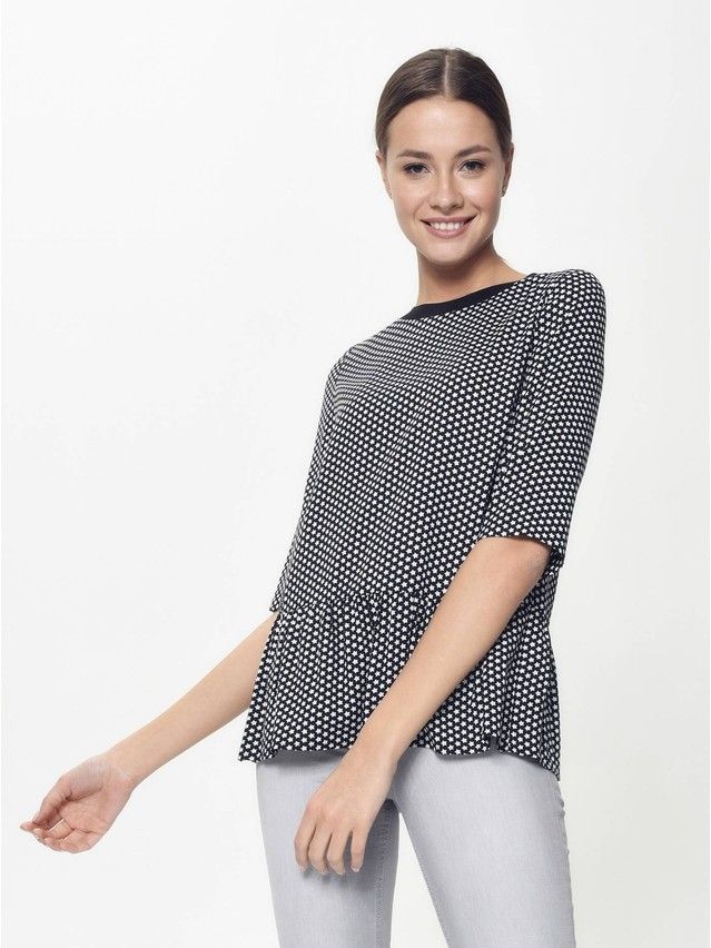 Bluzka damska LBL 883, r.170-84-90, black mini star - 3