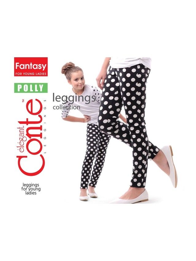 Legginsy dla dziewczynek POLLY, r. 158,164-90, nero - 1