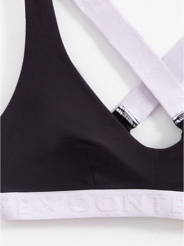 Bustier damski CONTE ELEGANT FLEXIBLE LBE 2236.1, r.170-84/XS, czarny-lawendowy - 6