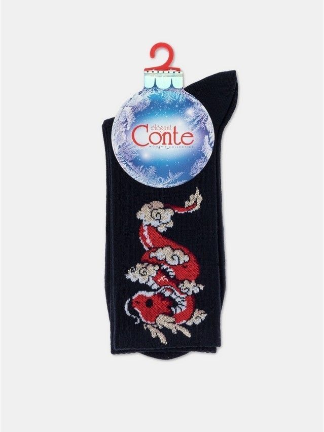 Skarpetki damskie CONTE ELEGANT NEW YEAR, r.36-39, 553 granatowy - 5