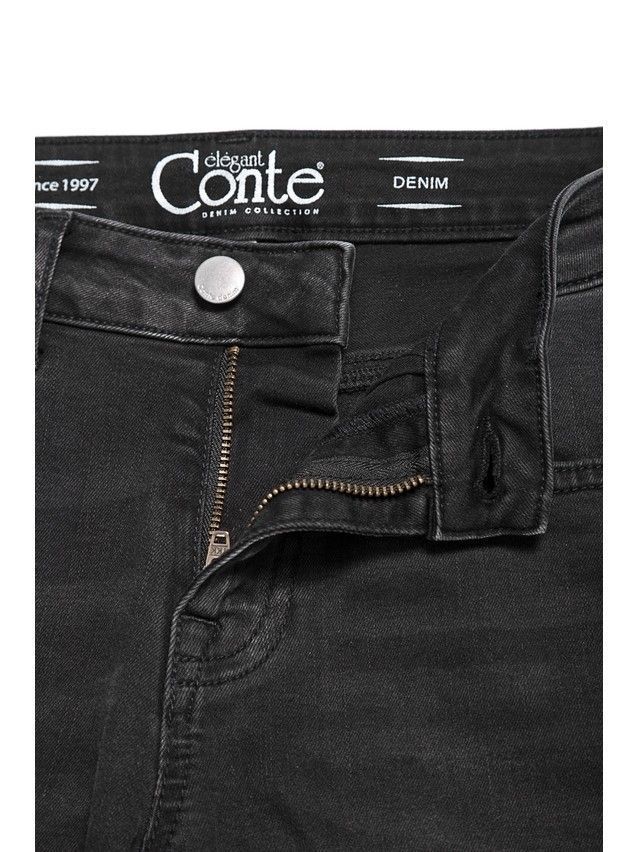 Spodnie jeansowe CONTE ELEGANT CON-100, r.170-102, czarny - 7