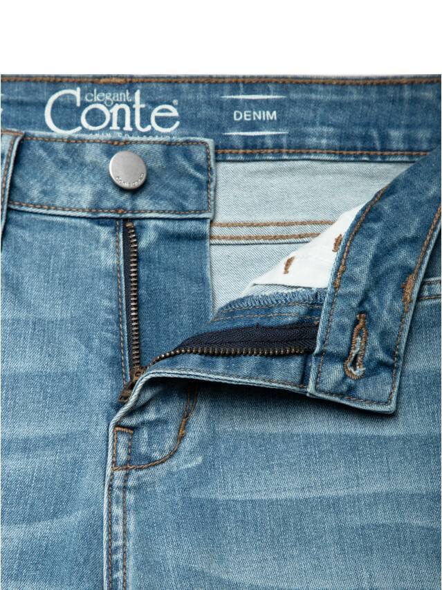Spodnie denim CONTE ELEGANT CON-145, r.170-94, mid blue - 7