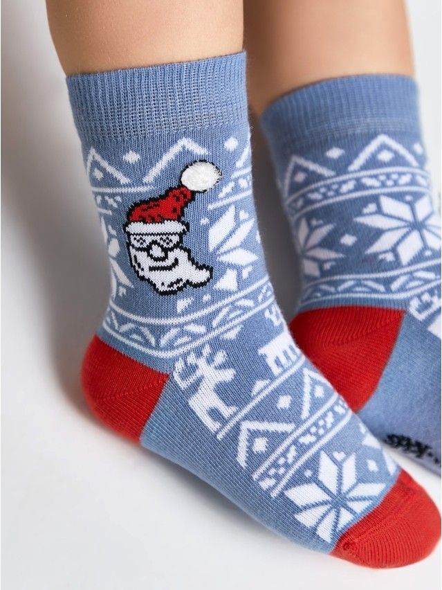 Skarpetki dziecięce CONTE-KIDS NEW YEAR, r.20-23, 948 jasny jeans - 1