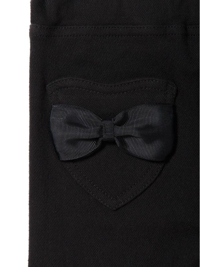 Legginsy dla dziewczynek CONTE ELEGANT BABY BOW, r.110,116-56, nero - 5