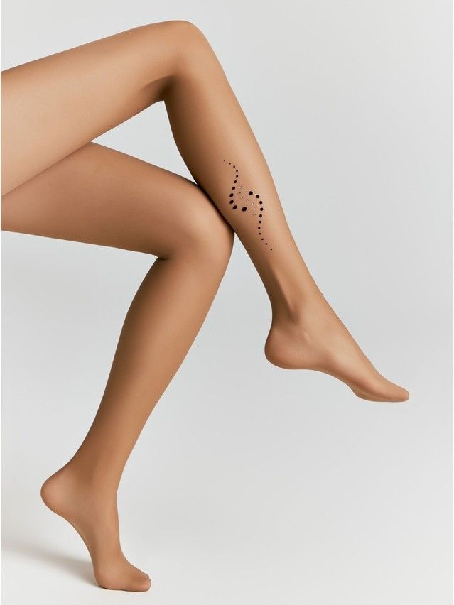 Rajstopy damskie CE FANTASY SHEEN, r.2, bronz - 1